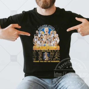 Golden State Warriors NBA Champions 2021 2022 Squad with signatures T-shirt