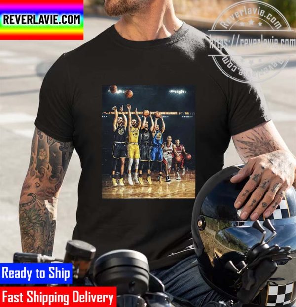 Golden State Warriors The Evolution of Stephen Curry MVP NBA Finals Champions Unisex T-Shirt