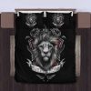Harry Potter Slytherin House Logo In Black Background Bedding Set Twin