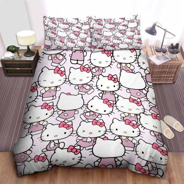 Hello Kitty Emotions Pattern Bedding Set Twin