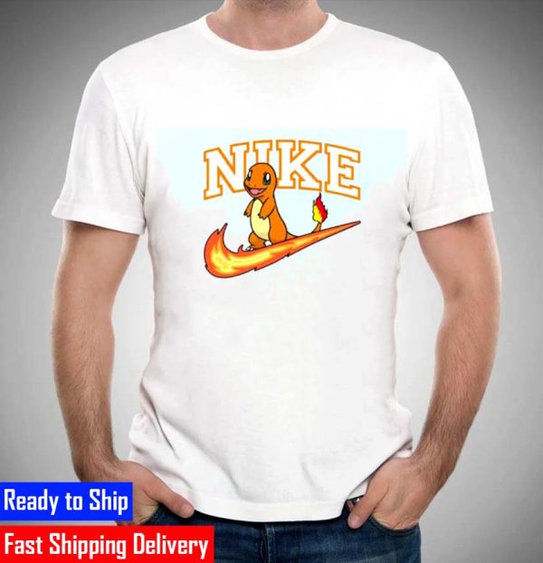 Hitokage Charmander Pokemon X Nike Logo Unisex T-Shirt