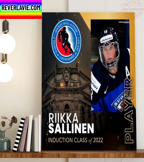 Hockey Hall of Fame HHOF 2022 Announcing Class of 2022 Player Induction Riikka Sallinen Home Decor Poster Canvas