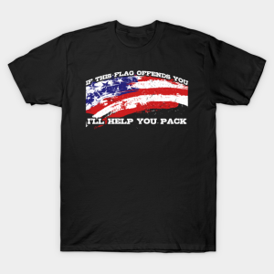 Independence Day Gifts If This Flag Offends You Ill Help You Pack Unisex T-Shirt