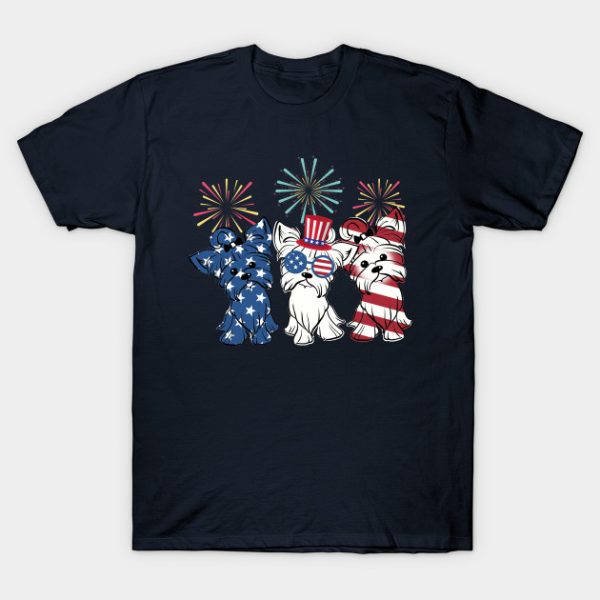 Independence Day Happy 4th of July Dogs Unisex T-Shirt
