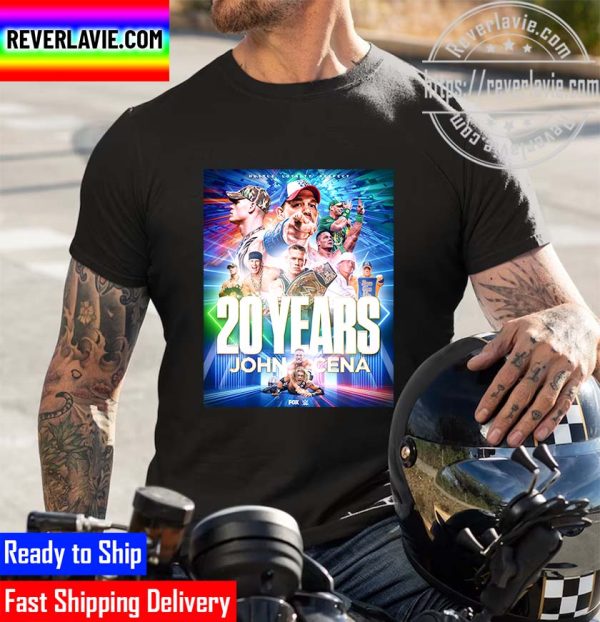 John Cena 20 Years of Hustle Loyalty Respect Cena 20 Cena Month Unisex T-Shirt