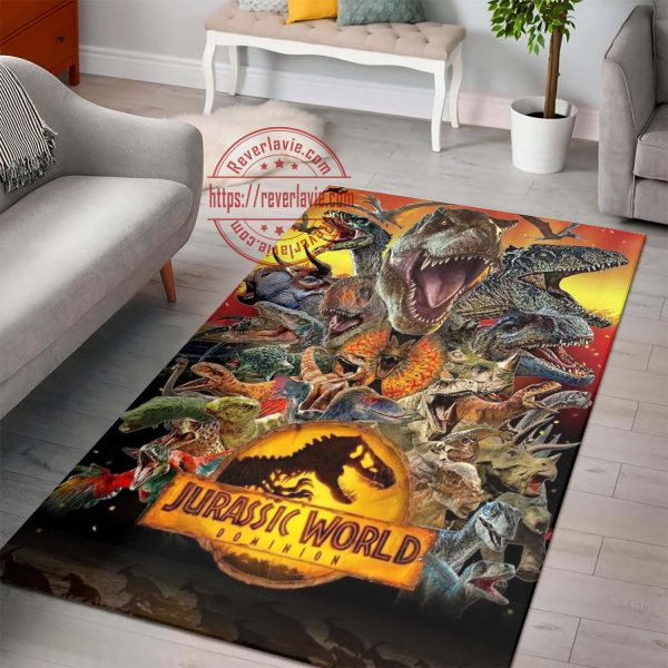 Jurassic World Dominion Movie Art Rug Home Decor