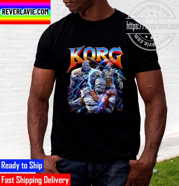 Korg Marvel Portrait Thor Love And Thunder 4 Unisex T-Shirt