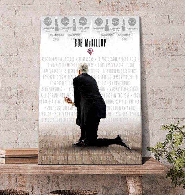Legend Bob McKillop Davidson Basketball Retirement After 33 Years Poster Canvas
