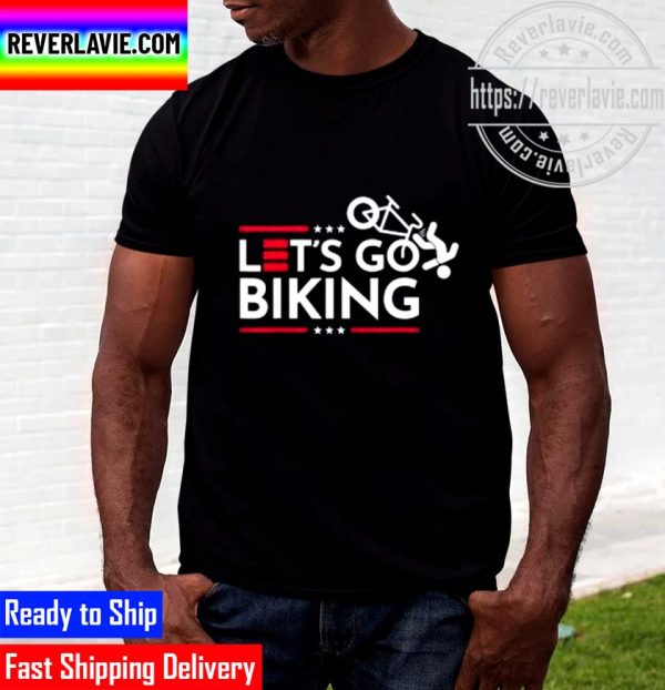 Lets Go Biking Biden Falling Off Bicycle Biden Unisex T-Shirt