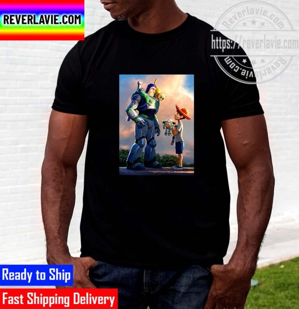 Lightyear Digital Art Andy Buzz Sox and Woody Unisex T-Shirt