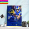 Los Angeles Rams Extended Cooper Kupp WR Wall Decor Poster Canvas