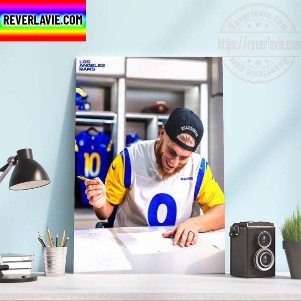 Los Angeles Rams Extended Cooper Kupp WR Wall Decor Poster Canvas