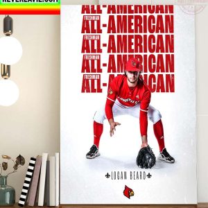 MLB Louisville Baseball Freshman All-American Logan Beard Home Decor Poster Canvas