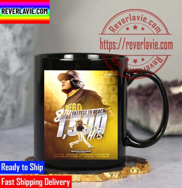 MLB San Diego Padres Manny Machado 1500 Hits in 1357 Games Classic Coffee Mug
