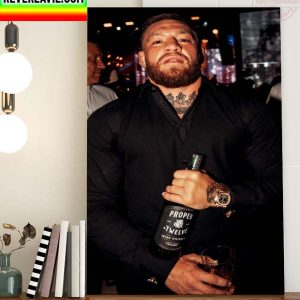 MMA UFC Conor McGregor Proper Twelve Irish Whiskey Home Decor Poster Canvas