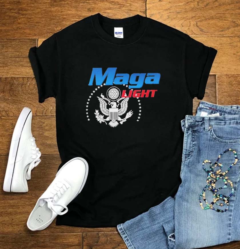 Maga Light Trump Light Basic T-Shirt Maga Light Trump Light Basic T-Shirt