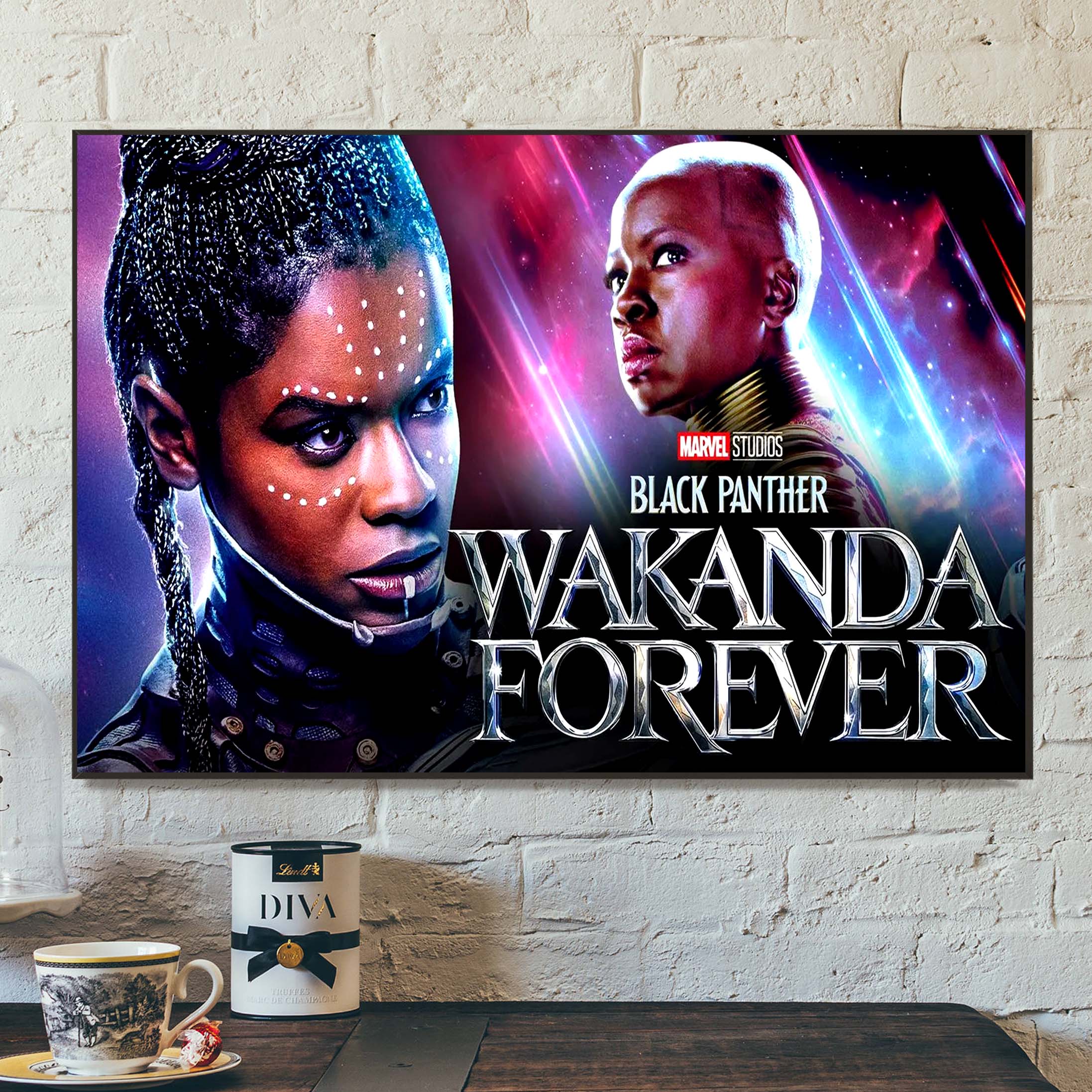 Marvel Studio Black Panther 2 Wakanda Forever Shuri and Okoye Home Decor Poster Canvas Marvel Studio Black Panther 2 Wakanda Forever Shuri and Okoye Home Decor Poster Canvas