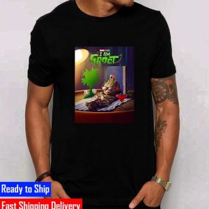 Marvel Studio I Am Groot Film Groot Listen To Music Offical Unisex T-Shirt