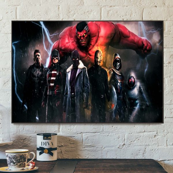 Marvel Studios Thunderbolts Official Movie Home Decor Poster Canvas