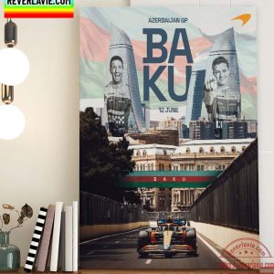 McLaren F1 Azerbaijan GP Back To Baku 12 June Poster Canvas