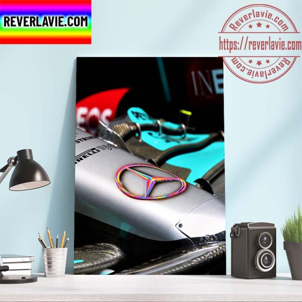 Mercedes-AMG PETRONAS F1 Team Racing with Pride Month To the LGBTQ+ Community Home Decor Poster Canvas