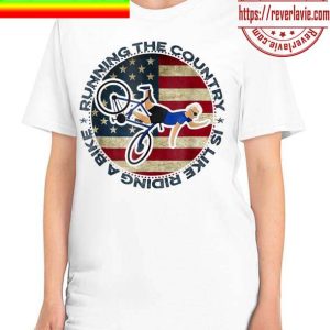 Merry 4th of July Biden Bike Bicycle falls Off Meme American Flag Unisex T-Shirt