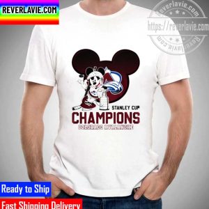 Mickey Mouse Colorado Avalanche NHL 2022 Stanley Cup Champions Unisex T-Shirt