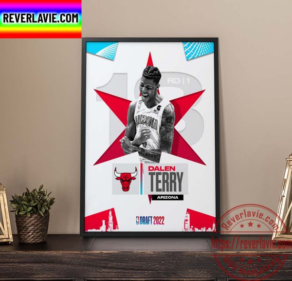 NBA 2022 NBA Draft Chicago Bulls Dalen Terry Welcome To Chicago Home Decor Poster Canvas