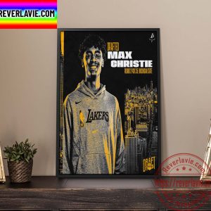 NBA 2022 NBA Draft Los Angeles Lakers Max Christie Drafted Round 2 Pick 35 Home Decor Poster Canvas