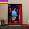 NBA 2022 NBA Draft Portland Trail Blazers Select Shaedon Sharpe With The 7th Pick Of The NBA Draft Home Decor Poster Canvas