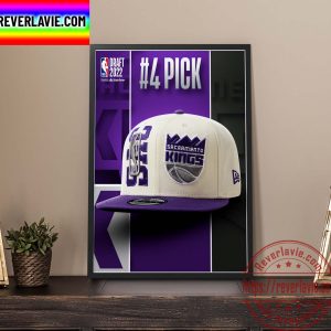NBA 2022 NBA Draft Sacramento Kings Select Keegan Murray With The 4th Pick Of The NBA Draft Wall Decor Home Decor Poster Canvas