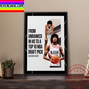 NBA 2022 NBA Draft Shaedon Sharpe From Unranked To Top 10 NBA Draft Pick Home Decor Poster Canvas