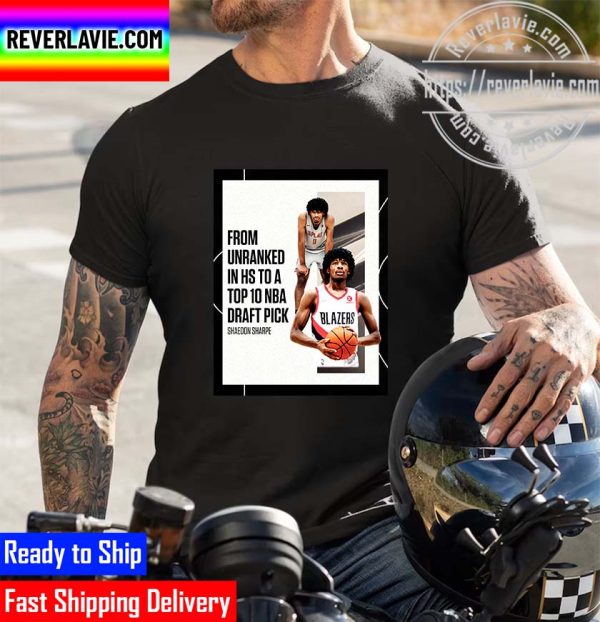 NBA 2022 NBA Draft Shaedon Sharpe From Unranked To Top 10 NBA Draft Pick Unisex T-Shirt