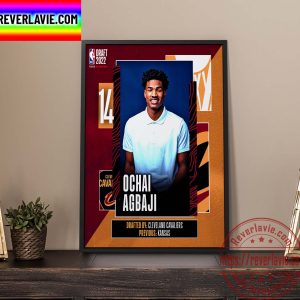 NBA Cleveland Cavaliers 2022 NBA Draft Ochai Agbaji Home Decor Poster Canvas