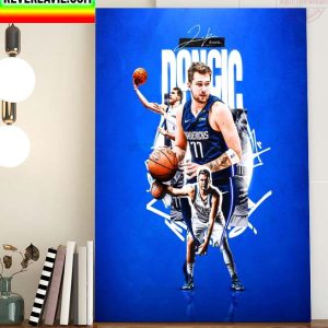 NBA Dallas Mavericks Luka Doncic Home Decor Poster Canvas