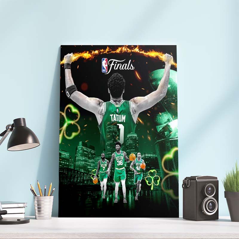NBA Finals Champions Boston Celtics Champs Jayson Tatum MVP Home Decor Poster Canvas NBA Finals Champions Boston Celtics Champs Jayson Tatum MVP Home Decor Poster Canvas