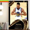 NBA Finals Champions Golden State Warriors Stephen Curry MVP NBA Finals Home Decor Poster Canvas
