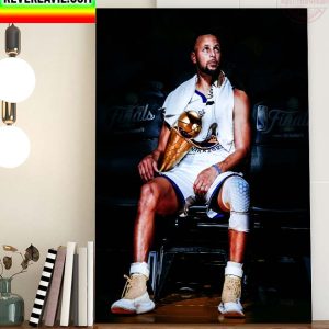 NBA Finals Champions Golden State Warriors Stephen Curry MVP NBA Finals Wall Decor Poster Canvas