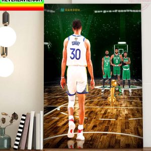 NBA Finals Champions Golden State Warriors Stephen Curry MVP NBA Finals vs Celtics Big Three Home Decor Poster Canvas