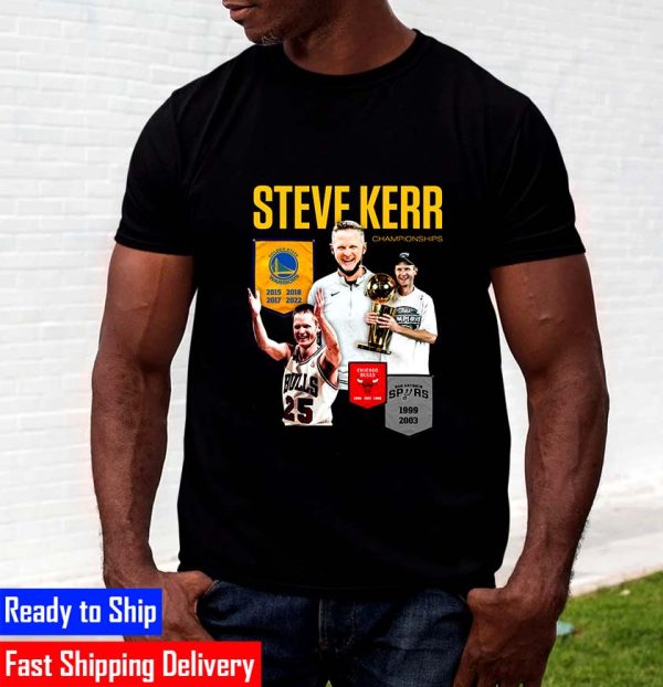 NBA Finals Champions NBA Champions Steve Kerr Adds Title No 9 To His Collection Unisex T-Shirt