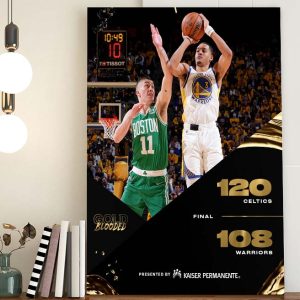 NBA Finals Game 1 Warriors Lose Boston Celtics With Result 108 -120 Home Decor Poster Canvas