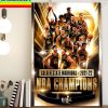 NBA Finals Golden State Warriors Champions NBA CHAMPS WORLD CHAMPS Home Decor Poster Canvas