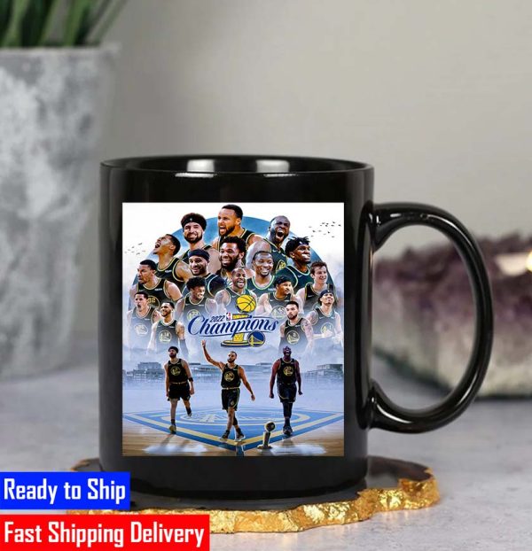 NBA Finals Golden State Warriors Champions NBA CHAMPS WORLD CHAMPS Classic Coffee Mug