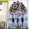 NBA Finals Champions Golden State Warriors Stephen Curry MVP NBA Finals Home Decor Poster Canvas
