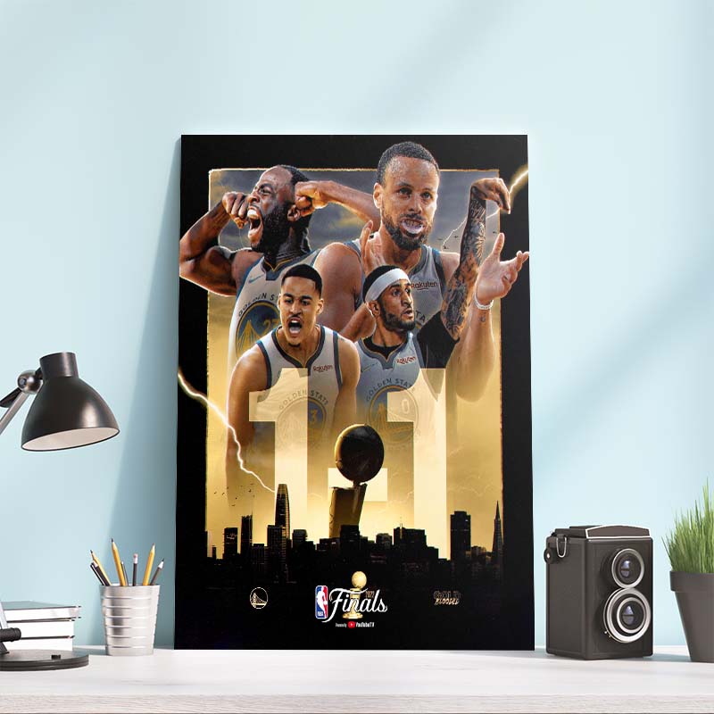 NBA Finals Golden State Warriors Take Game Two Vs Boston Celtics and Three To Go Home Decor Poster Canvas NBA Finals Golden State Warriors Take Game Two Vs Boston Celtics and Three To Go Home Decor Poster Canvas