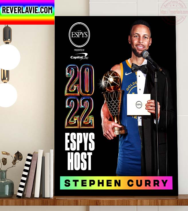 NBA Golden State Warriors Stephen Curry NBA Champions Finals MVP And 2022 ESPYS Host Home Decor Poster Canvas NBA Golden State Warriors Stephen Curry NBA Champions Finals MVP And 2022 ESPYS Host Home Decor Poster Canvas