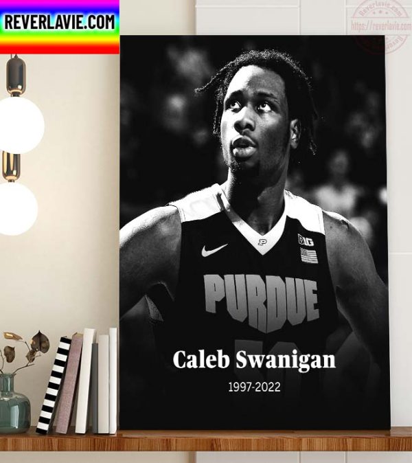 NBA Purdue Mens Basketball RIP Caleb Swanigan Thank You For The Memories Home Decor Poster Canvas