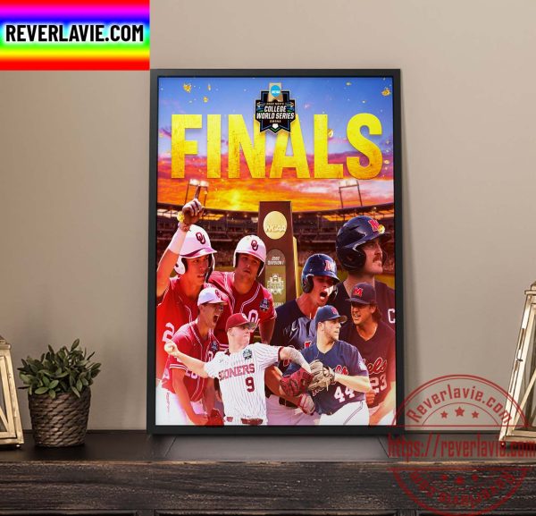 NCAA Baseball 2022 Mens College World Series Finals MCWS Oklahoma Baseball vs Ole Miss Baseball Home Decor Poster Canvas