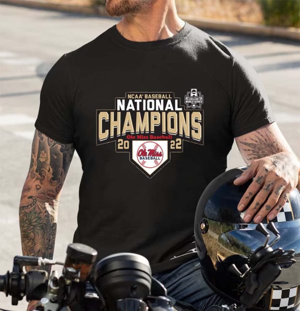 NCAA Baseball 2022 Mens College World Series MCWS Finals Champions Ole Miss Baseball Champions Unisex T-Shirt