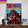 NCAA Baseball National Champions Ole Miss Rebels 2022 MCWS Champions Decor Home Decor For Fan Poster Canvas